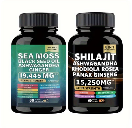 Super Pack de suplementos MuscleMax™ de musgo marino y shilajit