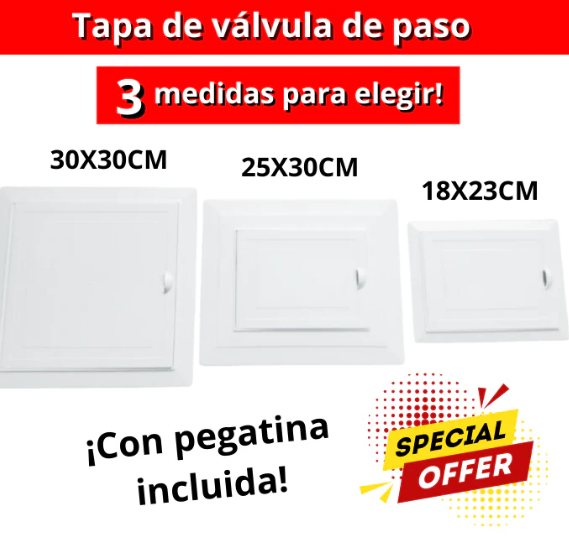 TAPAS DE VÁLVULA DE PASO™ | Envío Gratis