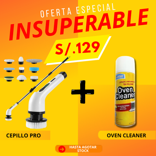 SUPER COMBO OVEN CLEANER + CEPILLO PRO